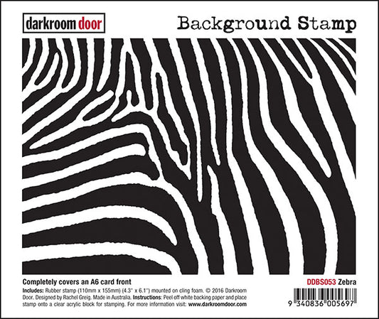 Darkroom Door Background Stamp - DDBS053 Zebra