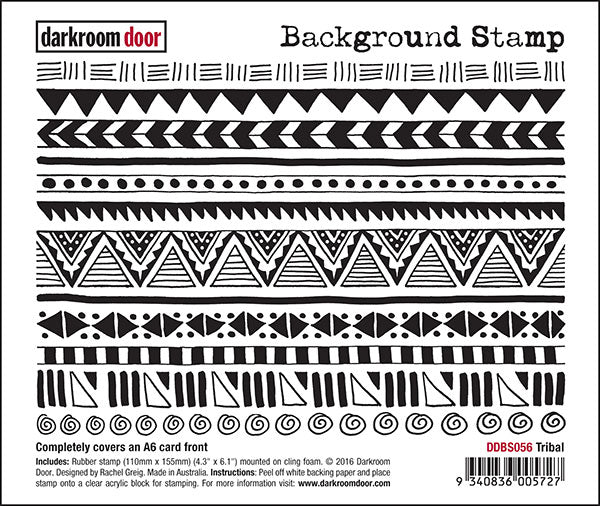 Darkroom Door Background Stamp - DDBS056 Tribal