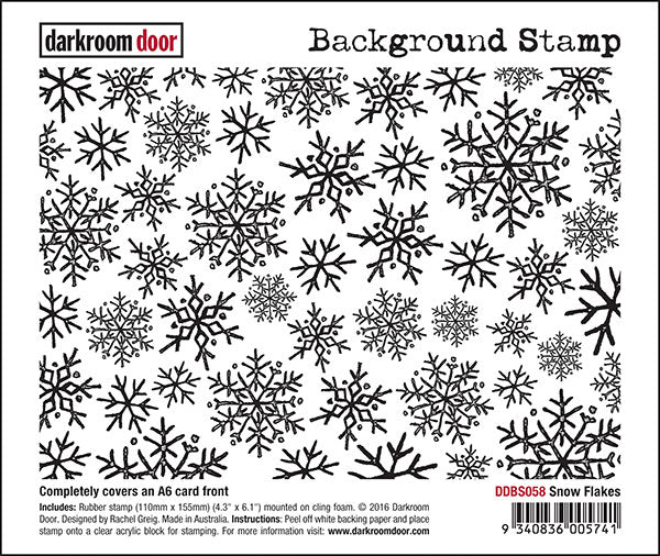 Darkroom Door Background Stamp - DDBS058 Snow Flakes