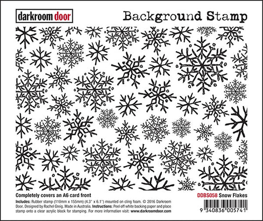 Darkroom Door Background Stamp - DDBS058 Snow Flakes