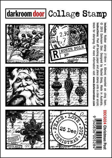 Darkroom Door Collage Stamp - DDCS024 Christmas Post