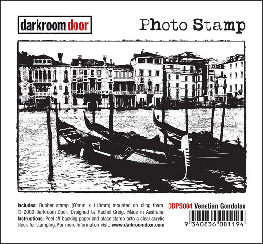 Darkroom Door DDPS004 Venetian Gondolas Photo Stamp*