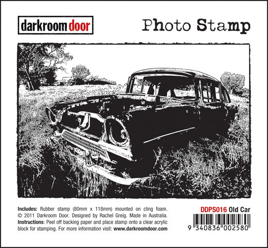 Darkroom Door DDPS016 Old Car Photo Stamp