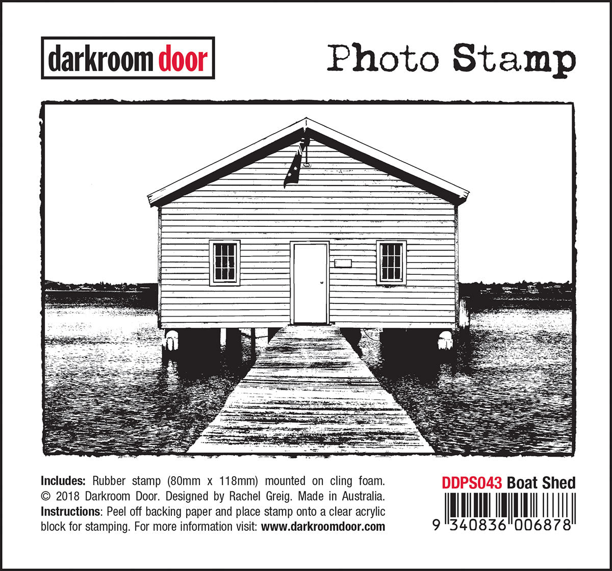 Darkroom Door Photo Stamp DDPS043 Boat Shed*