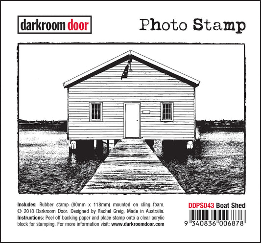 Darkroom Door Photo Stamp DDPS043 Boat Shed*