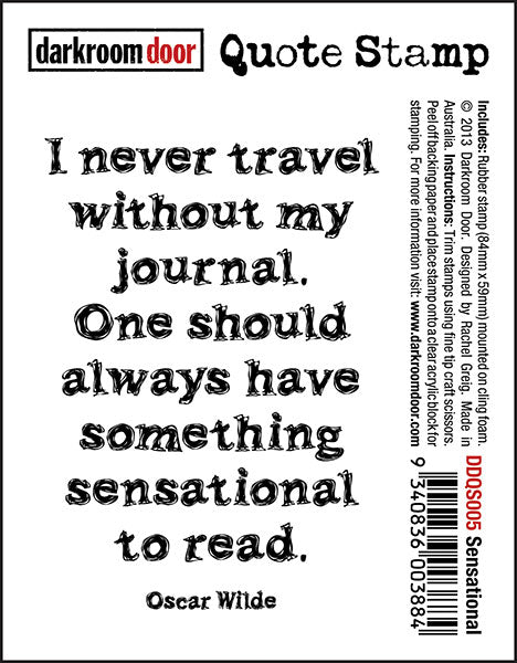 Darkroom Door Quote Stamp - DDQS005 Sensational*