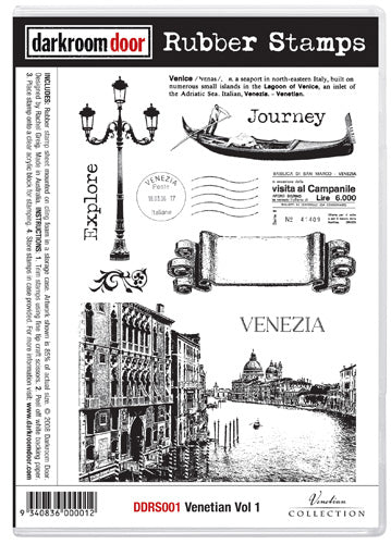 Darkroom Door DDRS001 Venetian Vol 1 Rubber Stamp Set*