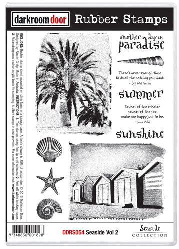 Darkroom Door DDRS054 Seaside Vol 2 Rubber Stamp Set -*