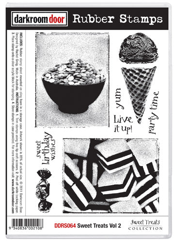 Darkroom Door DDRS064 Sweet Treats Vol 2 Rubber Stamp Set*