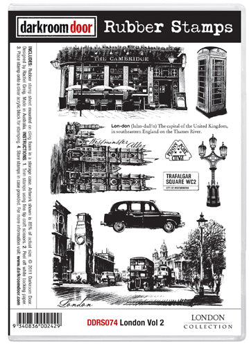 Darkroom Door DDRS074 London Vol 2 Rubber Stamp Set*