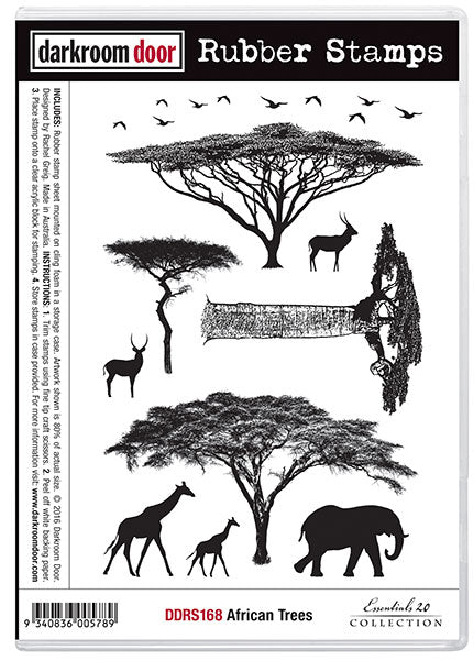 Darkroom Door Stamp Set - DDRS168 African Trees *