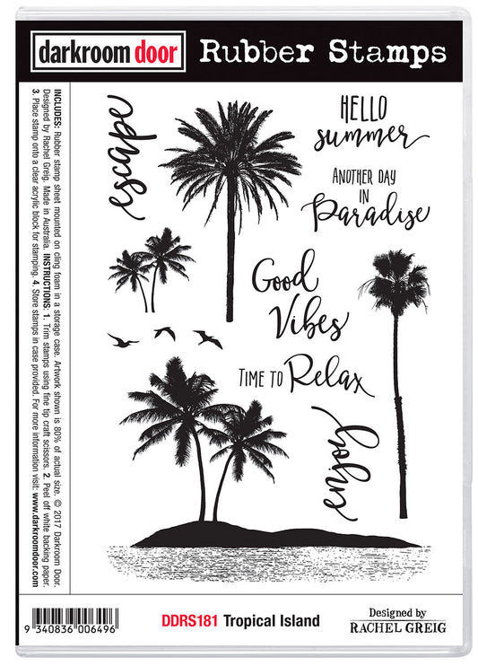 Darkroom Door Stamp Set - DDRS181 -Tropical Island*