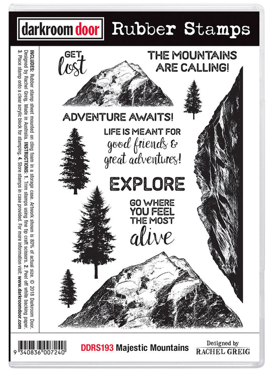 Darkroom Door - DDRS0193 Majestic Mountains stamp set