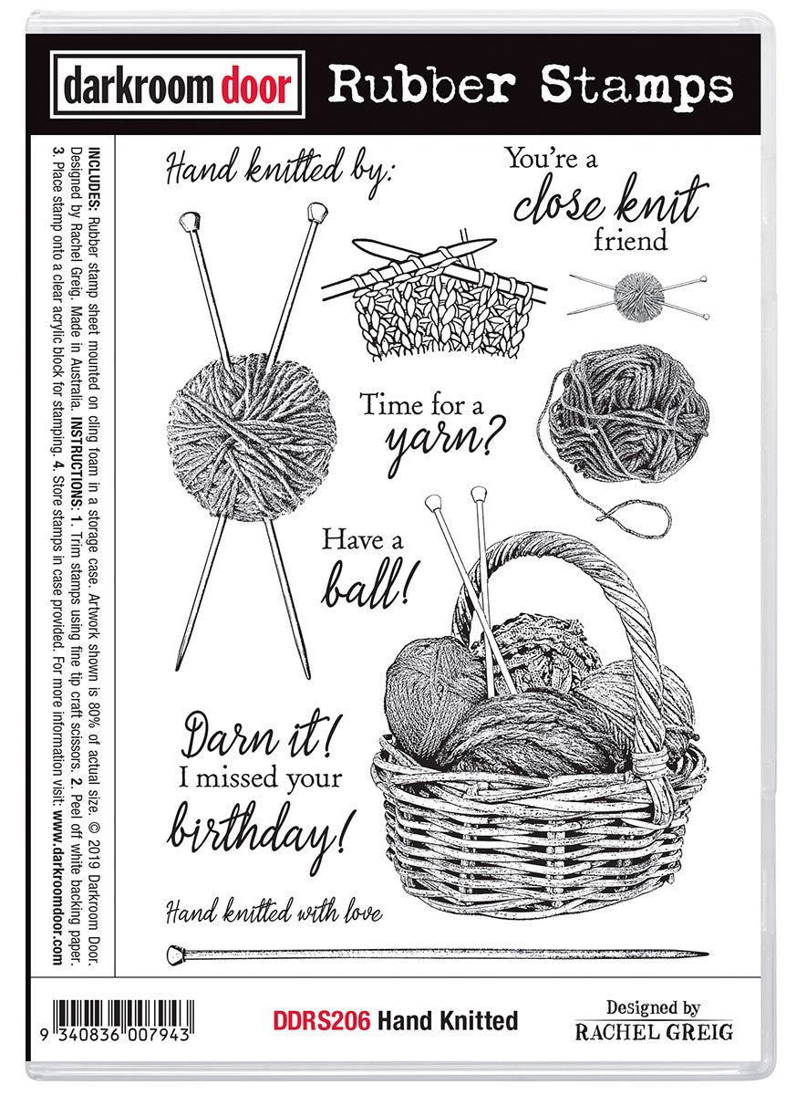 Darkroom Door - DDRS206 Hand Knitted Stamp Set*