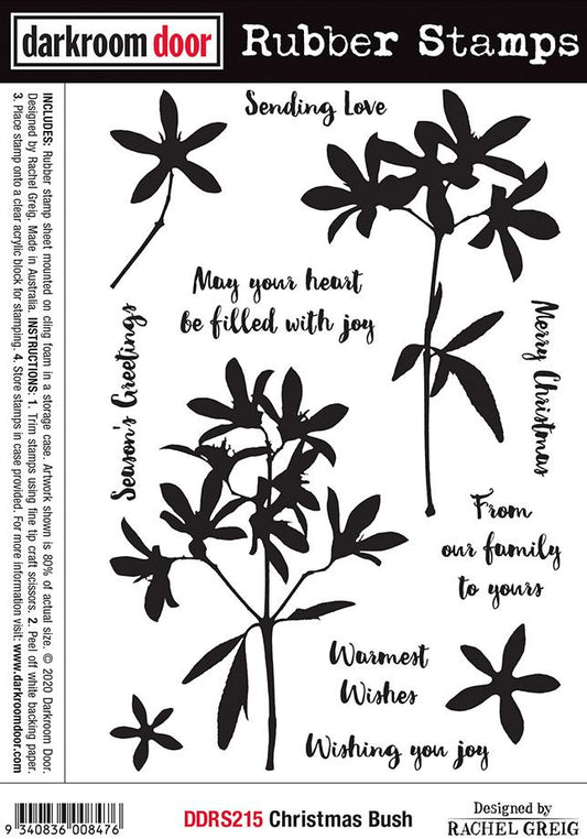 Darkroom Door - DDRS215 Christmas Bush Stamp Set*