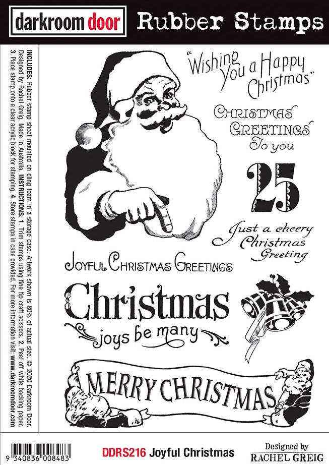 Darkroom Door - DDRS216 Joyful Christmas Stamp Set*