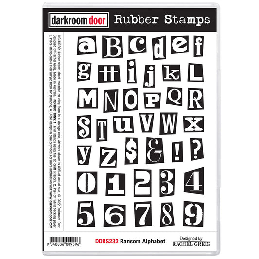 Darkroom Door Stamp Set - DDRS232 Ransom Alphabet