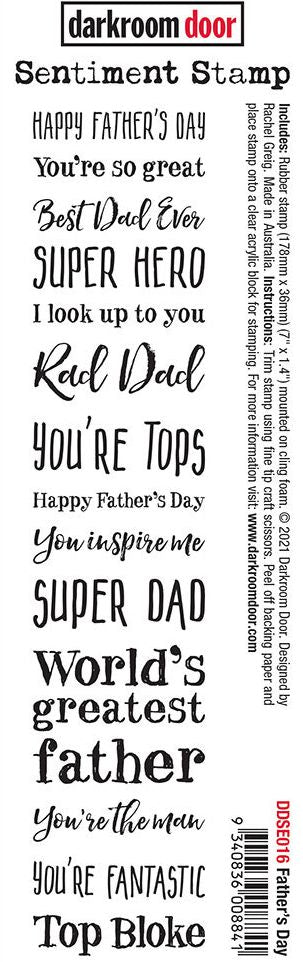 Darkroom Door - DDSE016 Sentiments Stamp - Fathers Day