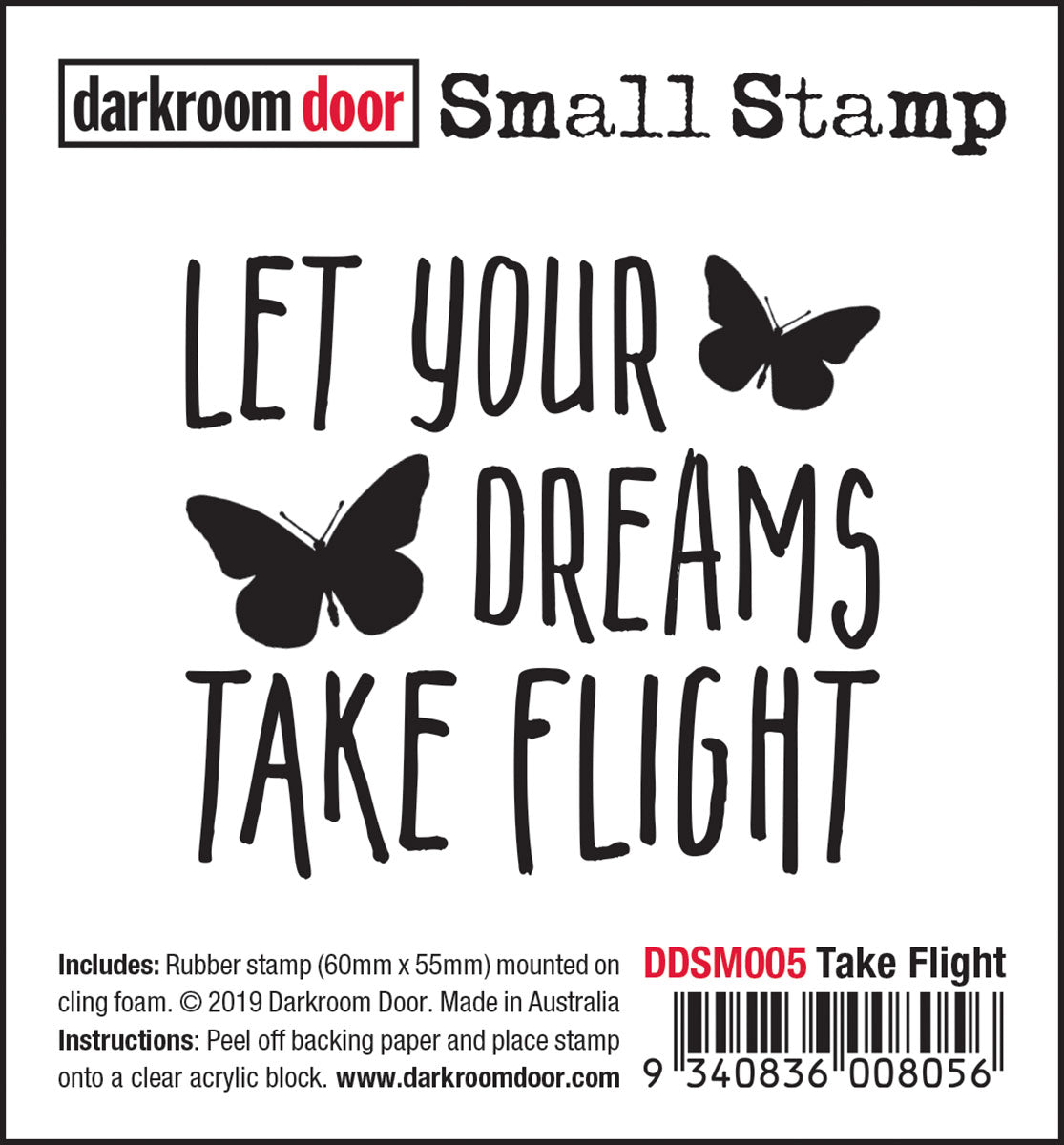 Darkroom Door - DDSM005 - Take Flight Small Stamp- 1 only *