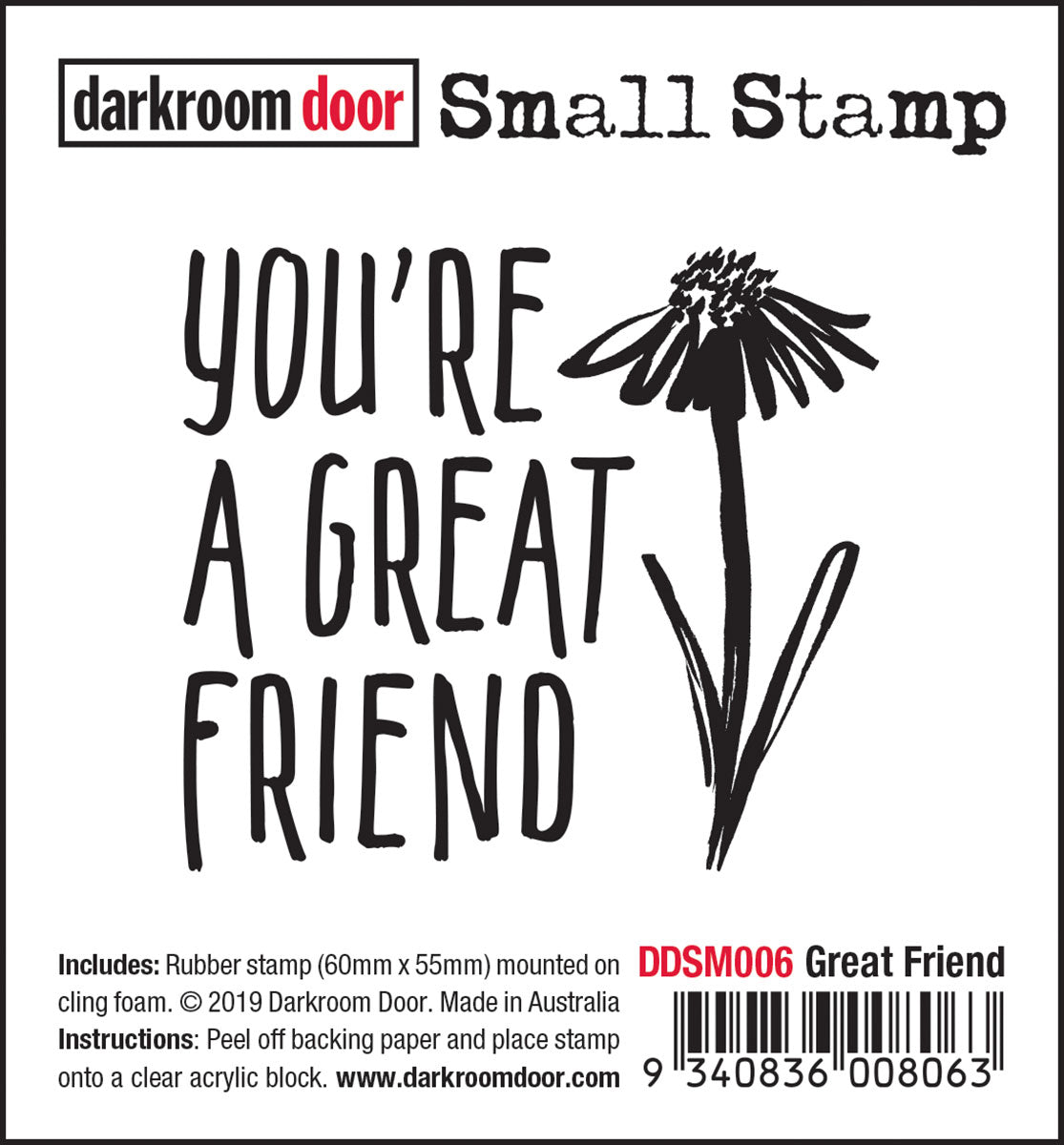 Darkroom Door - DDSM006 - Great Friend Small Stamp-1 only*