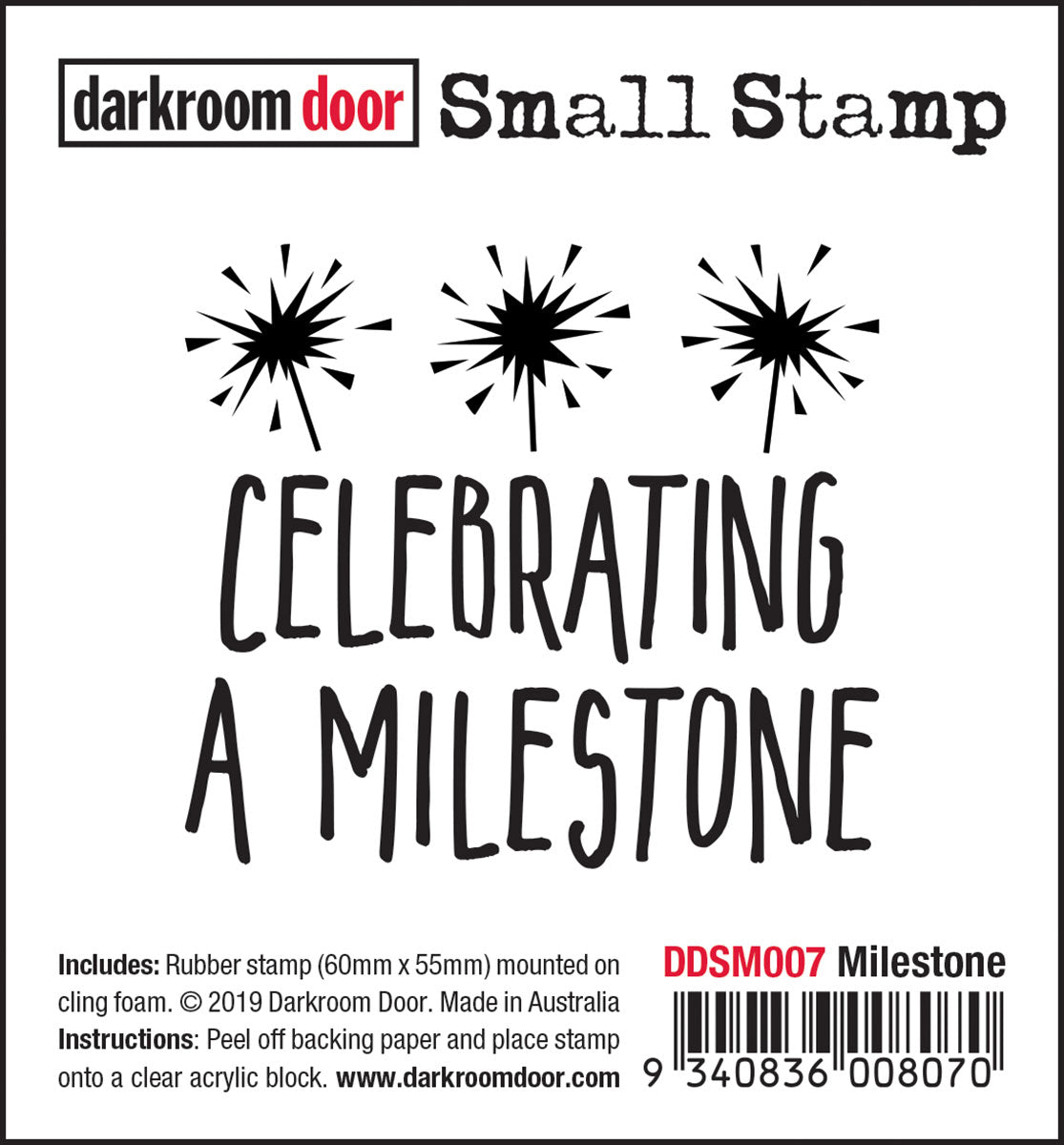 *Darkroom Door - DDSM007 - Milestone Small Stamp*-2 only