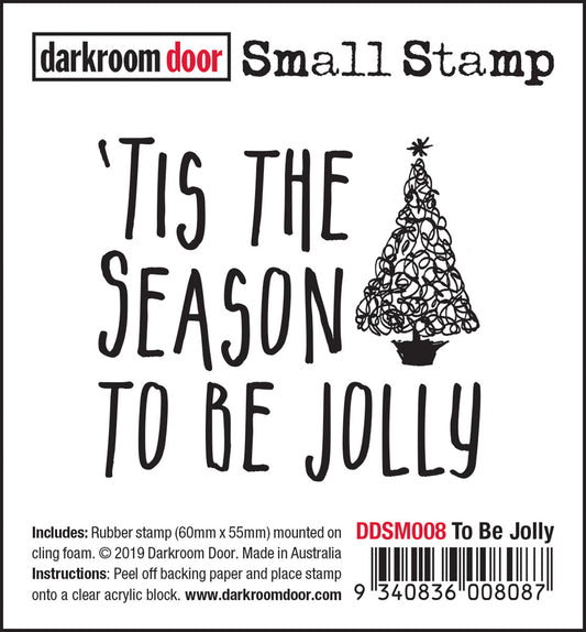 Darkroom Door - DDSM008 - To Be Jolly Small Stamp*