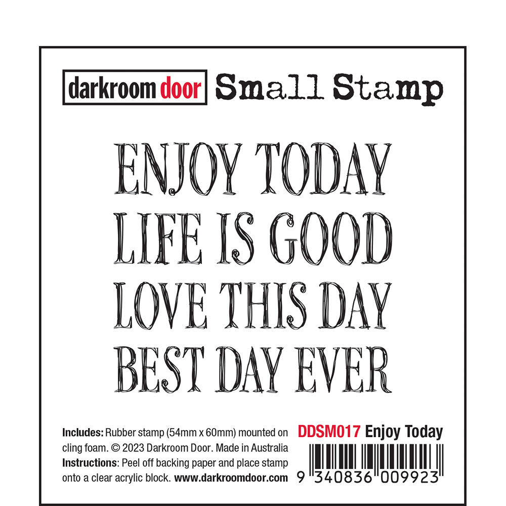 Darkroom Door Small Stamp - DDSM017 - Enjoy Today*