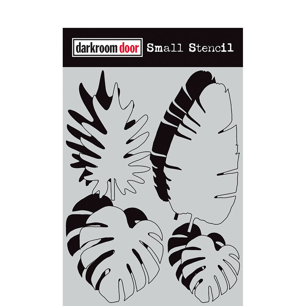 Darkroom Door - Small Stencil DDSS046 Tropical Leaves*