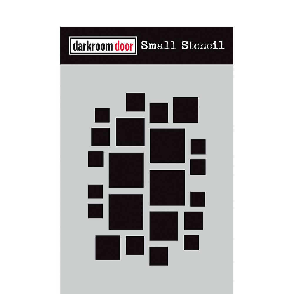 Darkroom Door Stencil - DDSS048 Arty Squares Stencil*