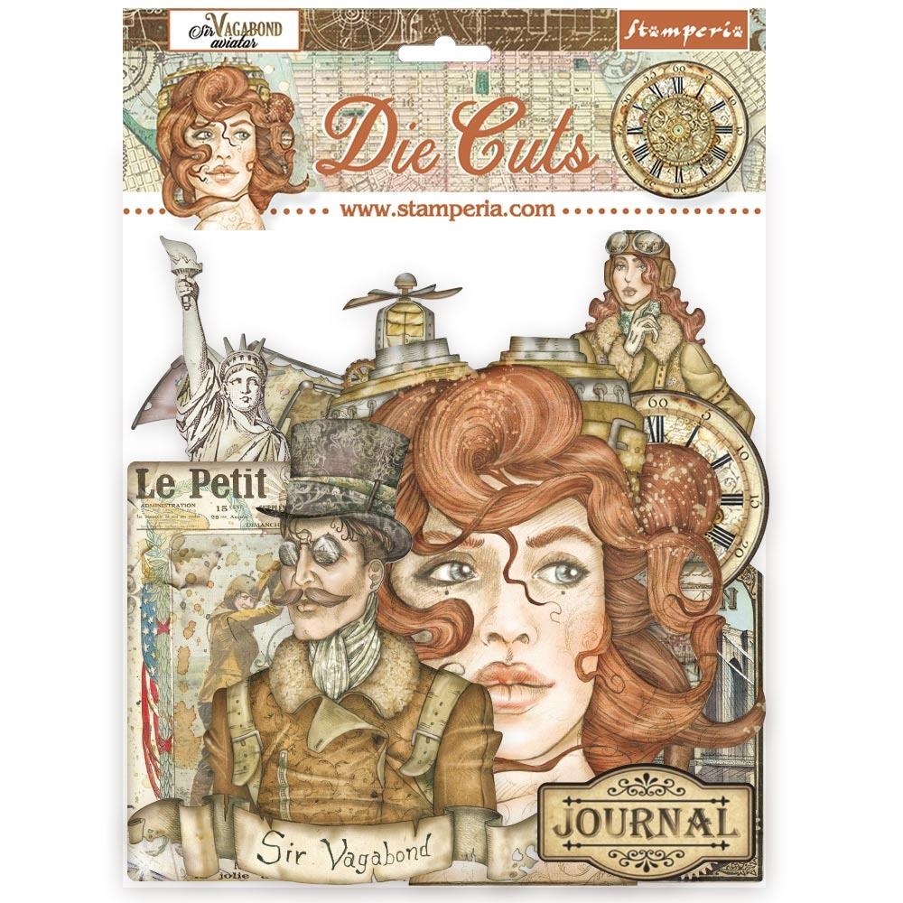 Stamperia - Sir Vagabond Aviator - Die-cuts DFLDC61