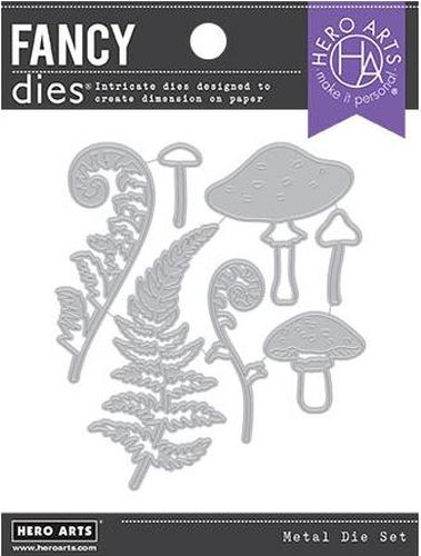 Hero Arts - DI931 Mushroom and Ferns Fancy die*
