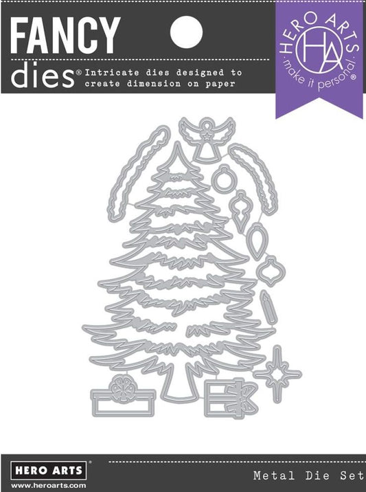 Hero Arts DI954 Christmas Tree Pieces Fancy die*