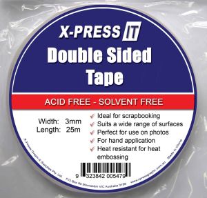 Xpress It Double Sided Tape - 3mm x 25m