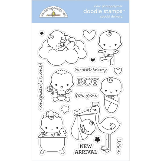 Doodlebug - DS6795 Special Delivery - stamp & die set