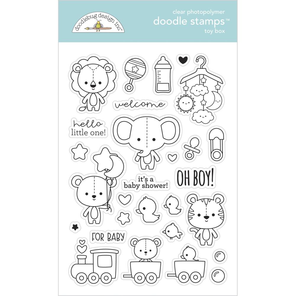 Doodlebug - DS6797 - Toy Box stamp & die set