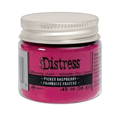 Distress Embossing Glaze - Picked Raspberry