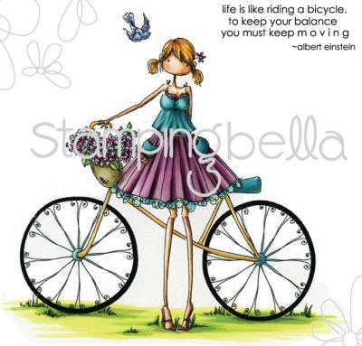Stamping Bella - Uptown Girl Flora & Her Bicycle (EB120)*