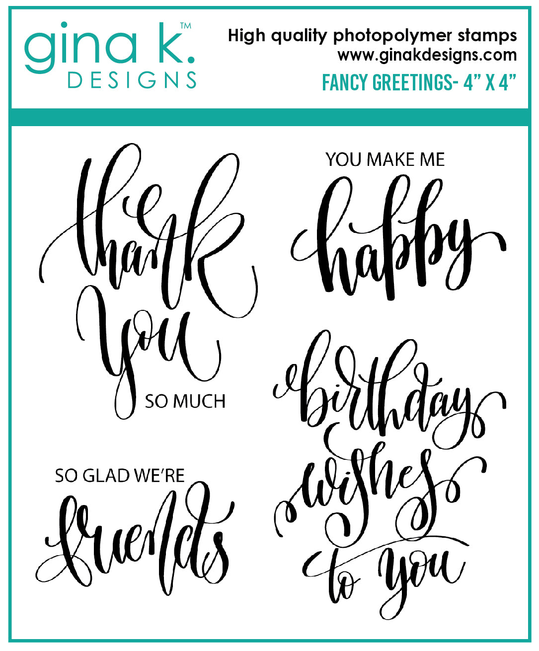 Gina K Designs - Fancy Greetings Mini - out of stock