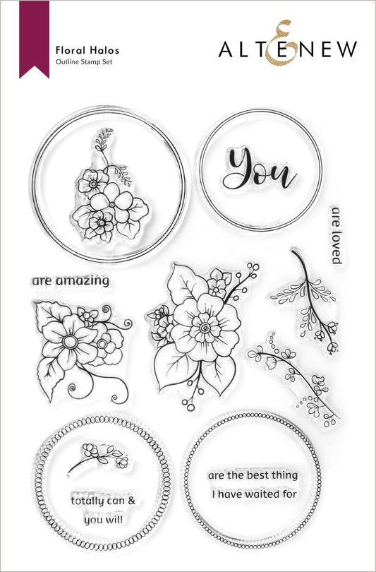 -Altenew - Floral Halos (stamp set)- sold out