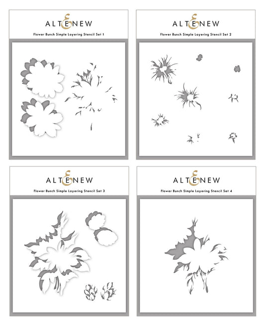 Altenew - Flower Bunch Simple Layering Stencil (4 in 1)