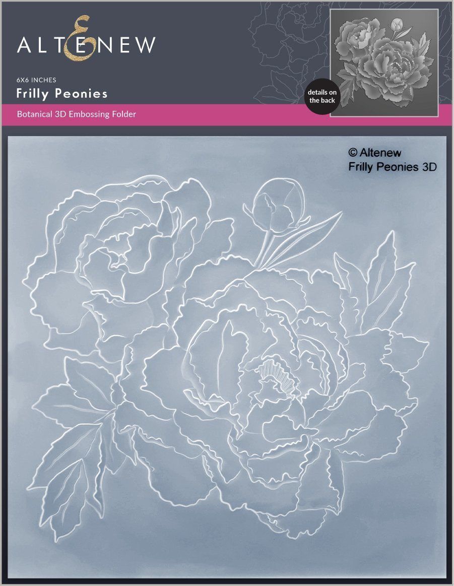 Altenew - Frilly Peonies 3D Embossing Folder*