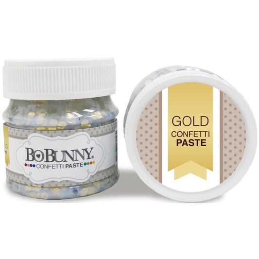 BoBunny Double Dot Glitter Paste - Gold Confetti