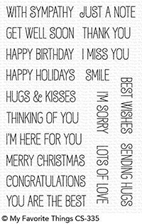 My Favorite Things - Greetings Galore stamp set - sold out