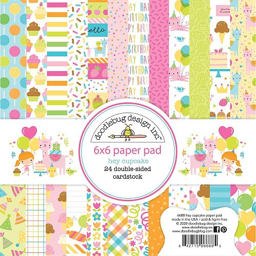 Doodlebug - Hey Cupcake - 6x6" Paper Pack (HC6688)