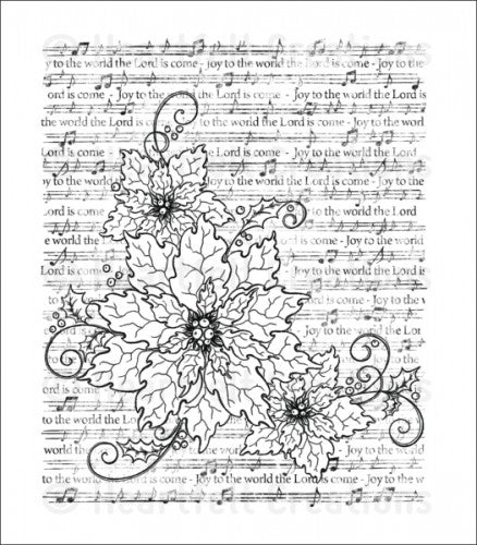 Heartfelt Creations - HCPC3684 Sparkling Poinsettia Notes..