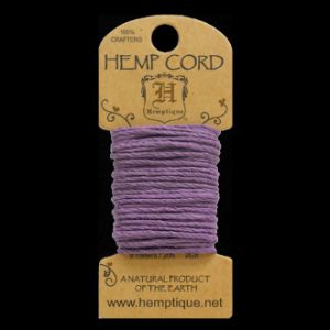 HMC20LAV 20lbs Hemp Cord Mini Card (6.1m) - Lavender