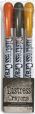 Tim Holtz Distress Halloween Pearl Crayon Set 1