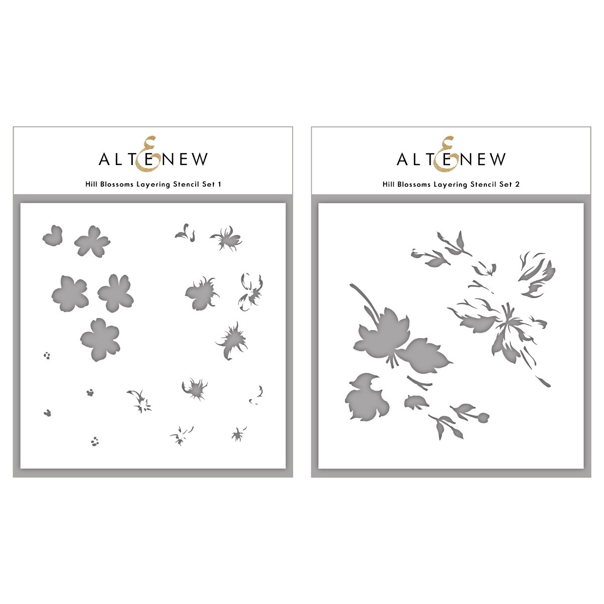 Altenew - Hill Blossoms Layering Stencil Set (2 in 1)