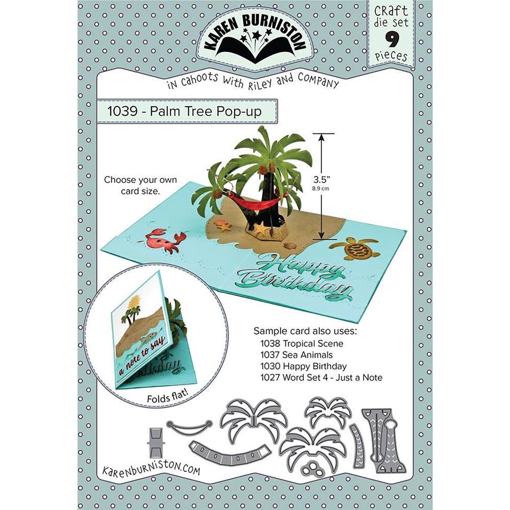 Karen Burniston - KBR1039 Palm Tree Pop-Up die - sold out