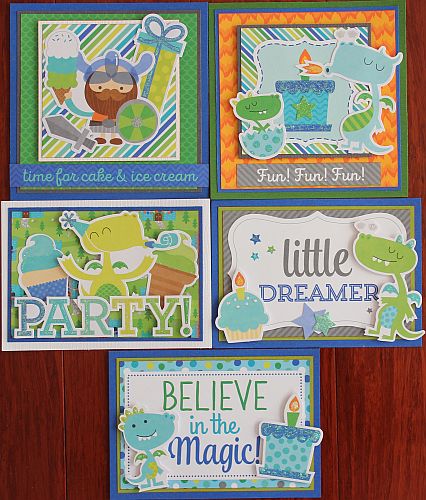 MC&S Card Kit - Doodlebug - Dragon Tales Kit 3